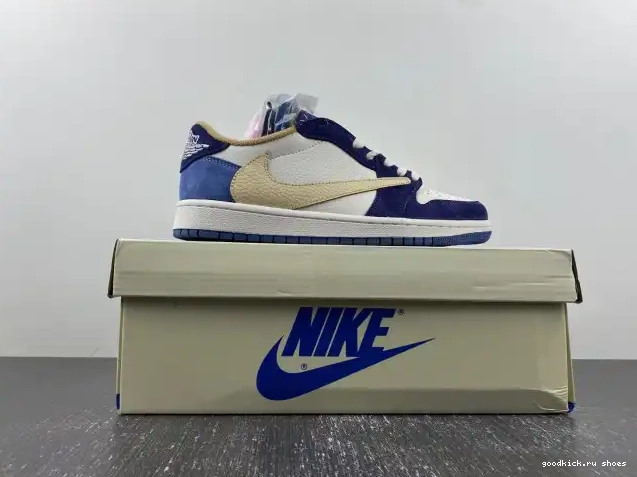 Cheap DM7866-808 TRAVIS CUSTOM JORDAN 1 X AIR SCOTT 0427